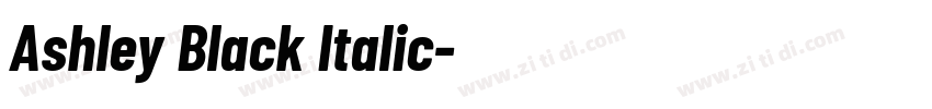 Ashley Black Italic字体转换